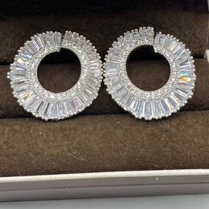 Silver Plated Earrings made with Swarovski Crystals